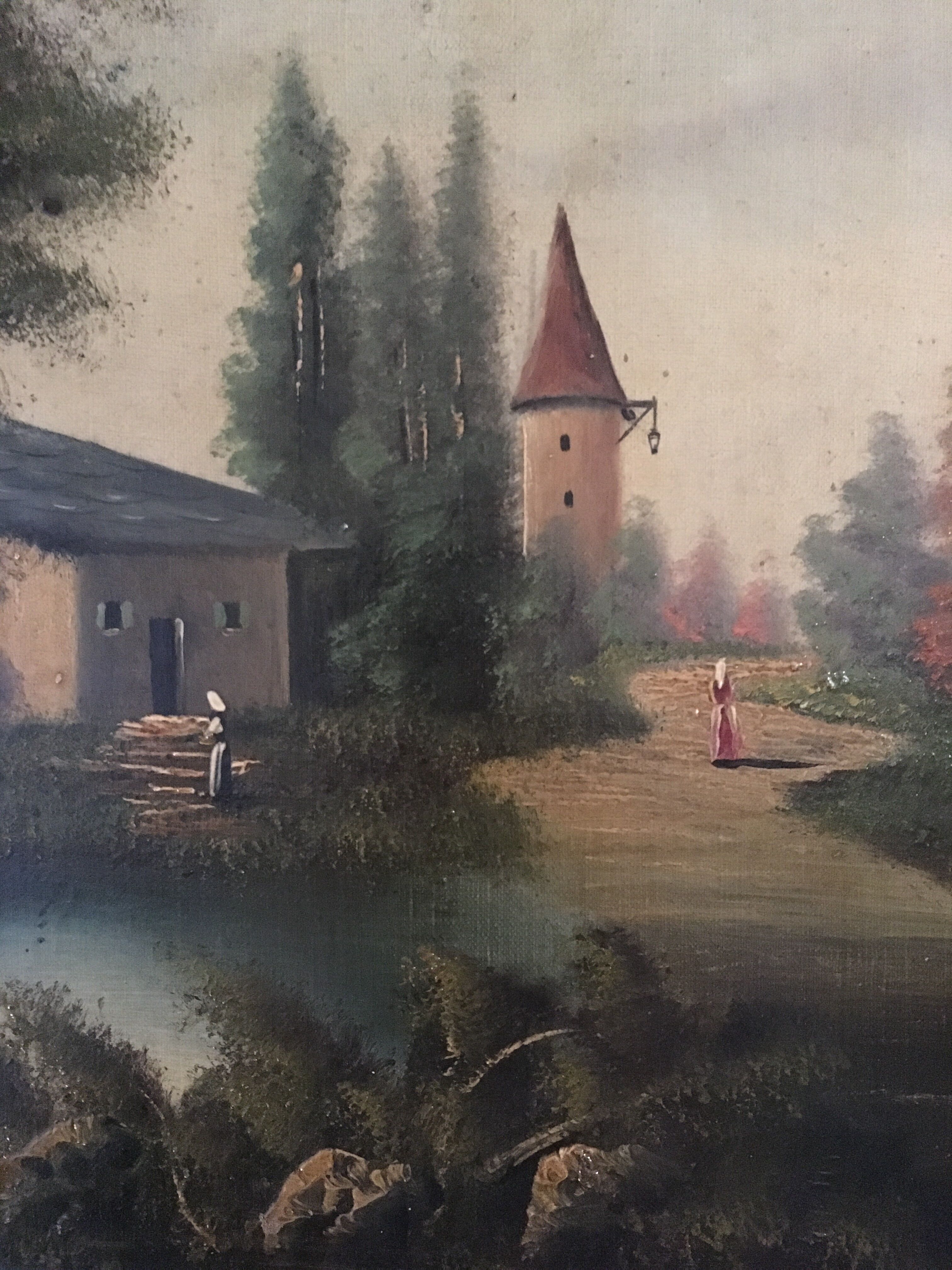 Signed oil painting of the 1950s