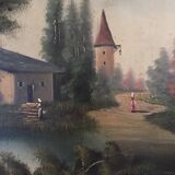 Signed oil painting of the 1950s