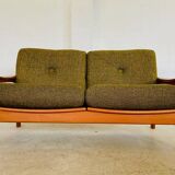 Canapé 2 personnes vintage rétro danois du milieu du siècle par Arne Wahl Iversen 1970