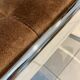 Set of 4 chairs chrome and suede 70s