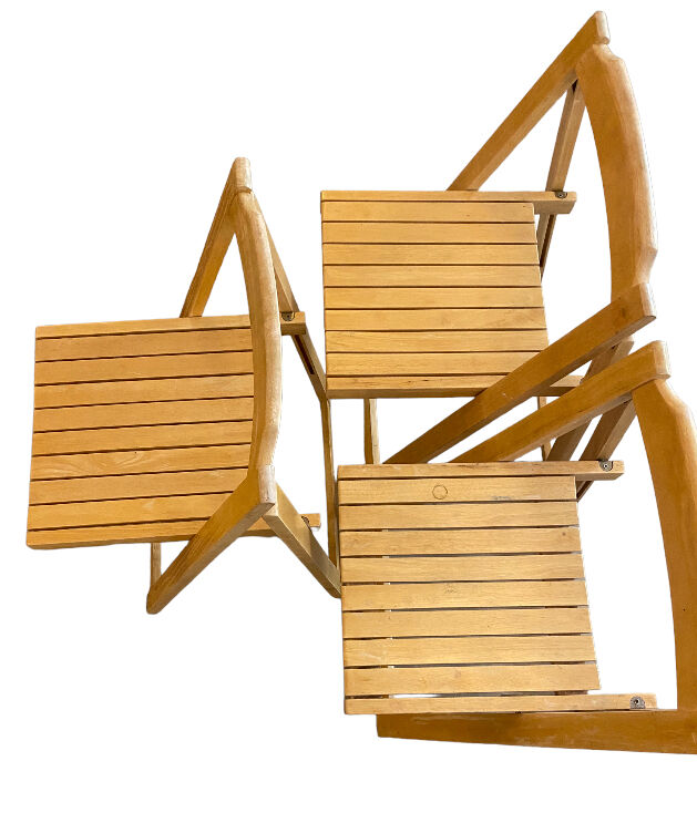 Chaise pliante en bois
