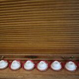 Set of 8 cups with porcelain saucers from Sologne The Archbishop