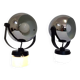 Altalite, adjustable chrome chrome spotlights couple, 70s