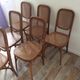Series of 6 bistro chairs from the 50s patented SGDG