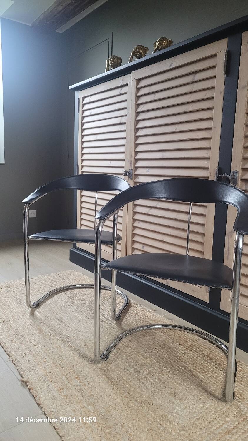 2 Canasta chairs by Arrben Italy
