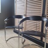 2 chaises Canasta par Arrben Italie