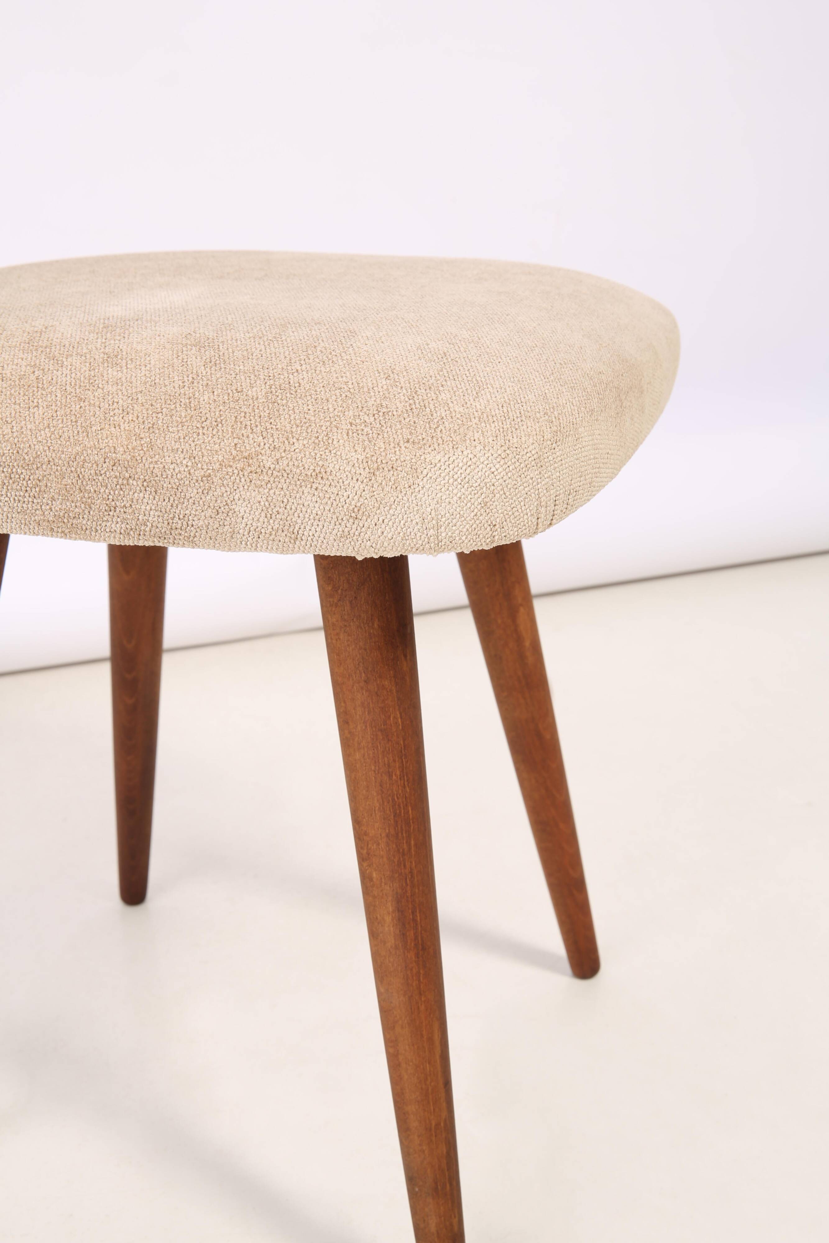 Beige Mid-Century Modern Stool, Europe, 1960s