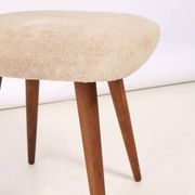 Tabouret Beige Mid-Century Modern, Europe, années 1960