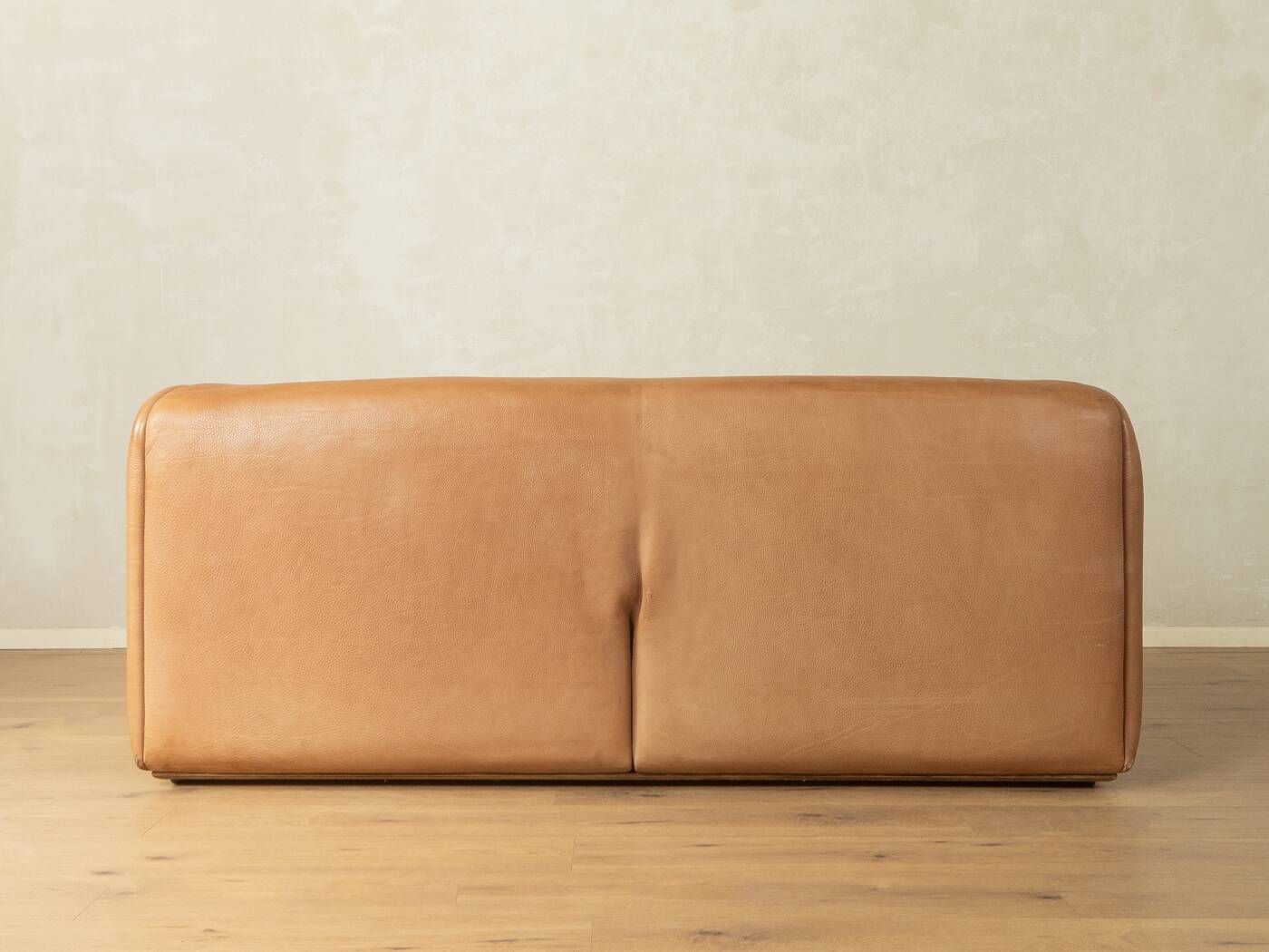 DS-47 three-seater sofa from the 1970s by de Sede in natural light brown nappa leather