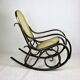 Vintage Brown Rocking Chair by Michael Thonet