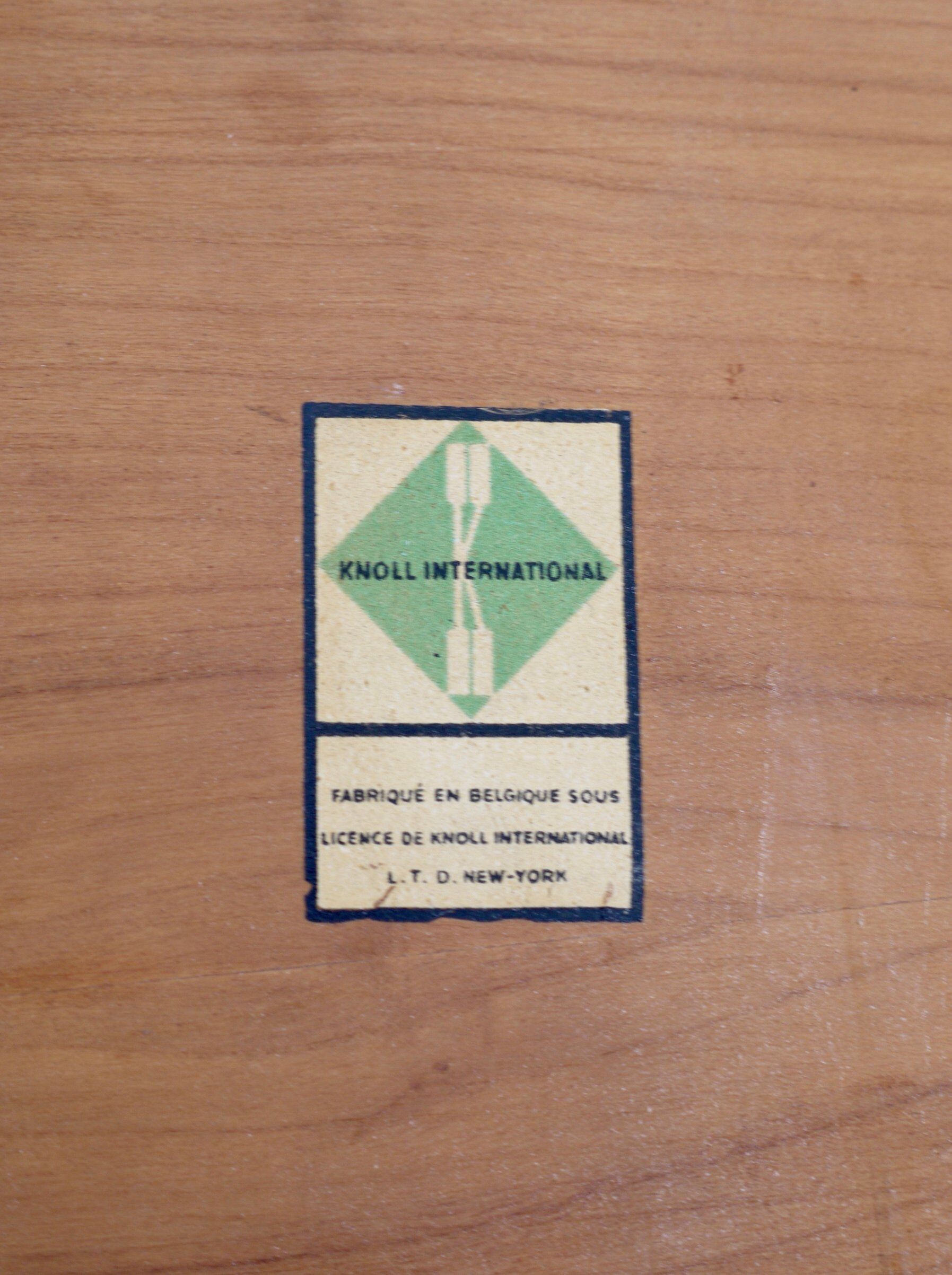 Extendable t-angle table by florence knoll for knoll international, 1950s