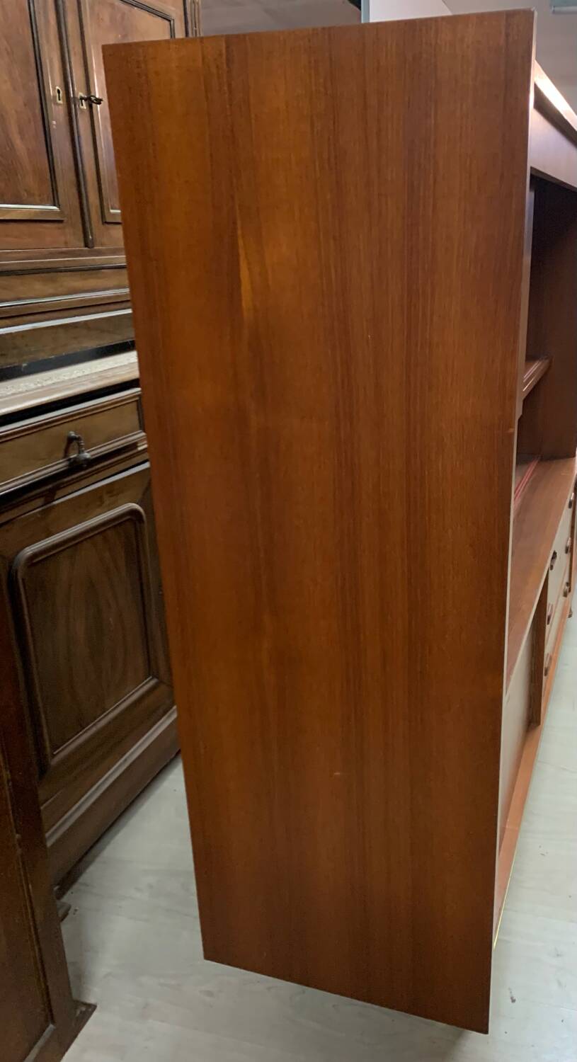 Vintage Scandinavian library, tall sideboard