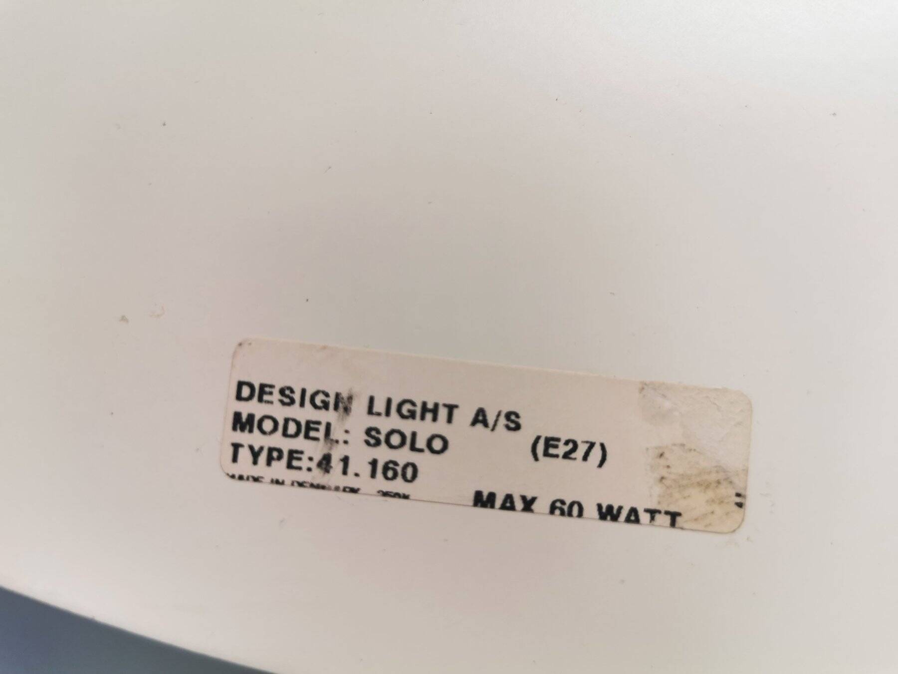 Danish pendant lamp from Design Light, Solo model, 1980s