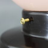 1950s Flush Mount Bakelite Glass Light, Czechoslovakia