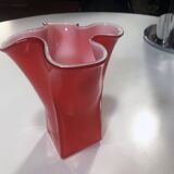 Vintage Handkerchief Vase • Incamiciato • Murano Glass • 1960