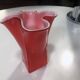 Vintage Handkerchief Vase • Incamiciato • Murano Glass • 1960