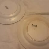 2 plates with rooster design from longwy