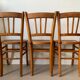 Lot de 3 chaises de bistrot anciennes