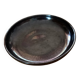 Plat rond noir Ceramart