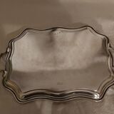 Large english silver metal tray