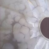 Set of 2 speckled art deco glass globes