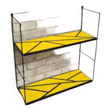 String style shelf 1960 geometric yellow pattern 48x58x17