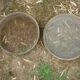 2 old wooden sieve
