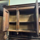 Renaissance-style two-body buffet in walnut