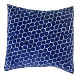 Coussin enveloppe velours bleu