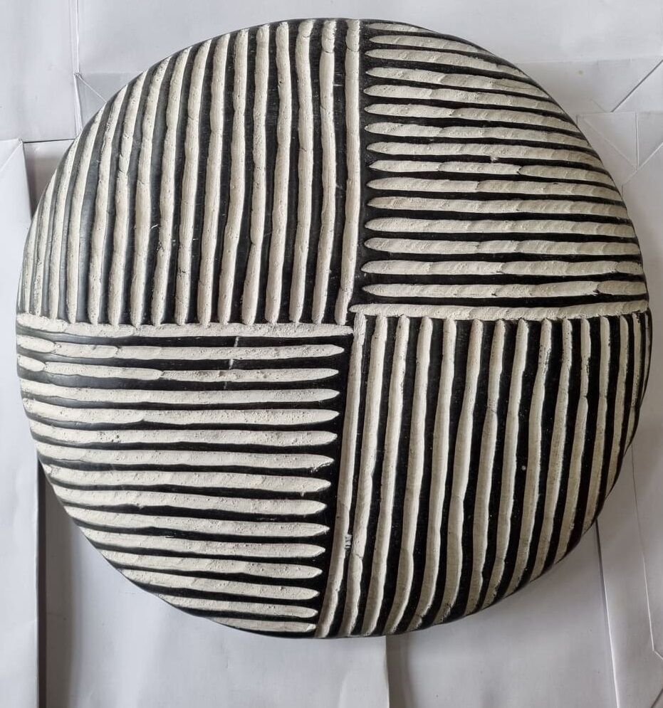 Traditional round shield bamileke