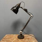Early model Rademacher table lamp with black enamel shade