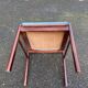 Scandinavian chair in solid teak and blue velvet from the 1960s