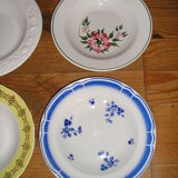 Set of 12 different hollow plates