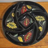 vintage flower pattern appetizer tray