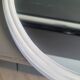 White enameled cast iron bathroom set