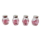 Salt and pepper "CHRISTOFLE" in solid silver in their original box, 1950.