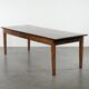 Authentic large French farmhouse antique XXL dining table with two drawers