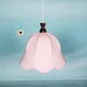Suspension tulipe scandinave vintage rose