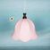 Suspension tulipe scandinave vintage rose