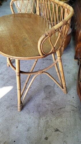 Rattan desk with 1 drawer ref JE