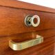 Vintage 1960s/1970s Filing Cabinet with 3 Curtains