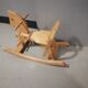 Wooden rocking horse