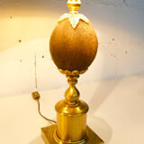PAIR OF GILDED METAL LAMPS  70'