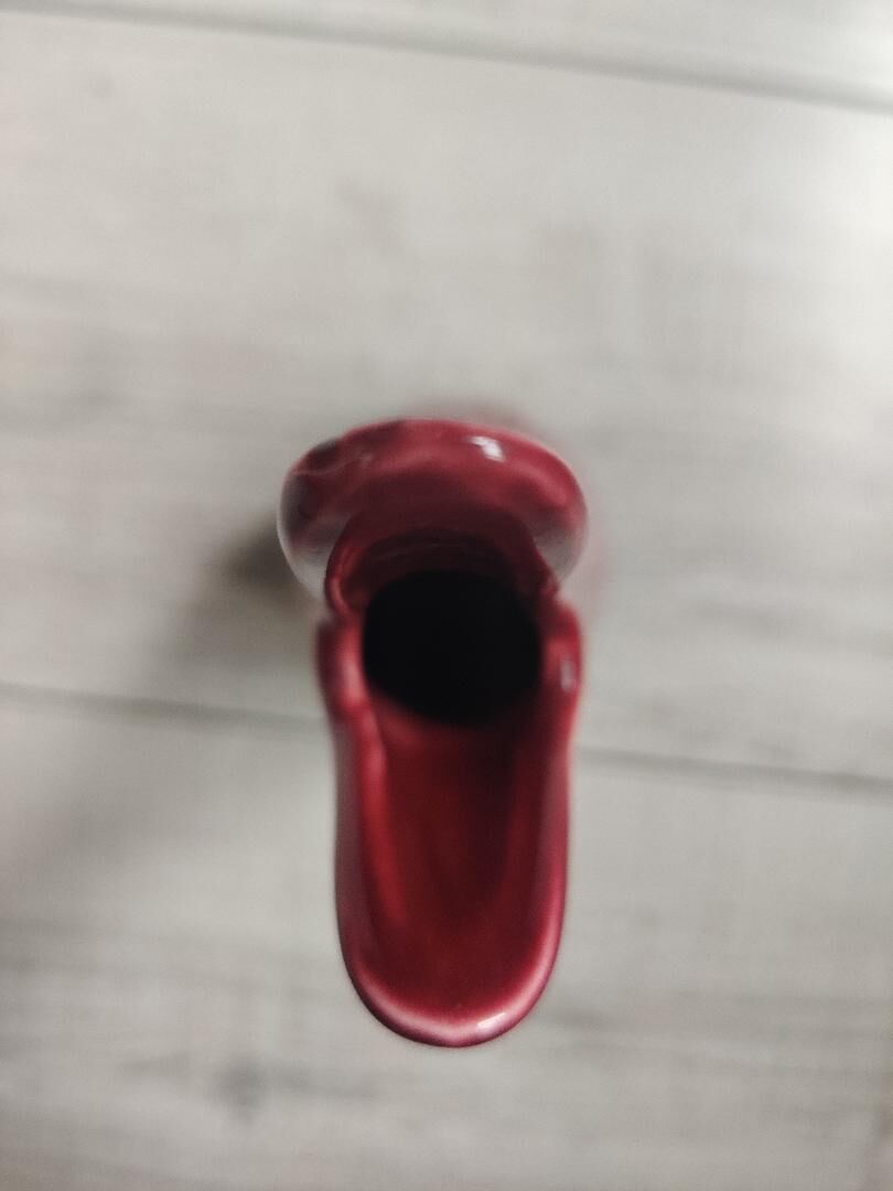 Scandinavian red ceramic vase by gunnar nylund for rorstrand - 1960