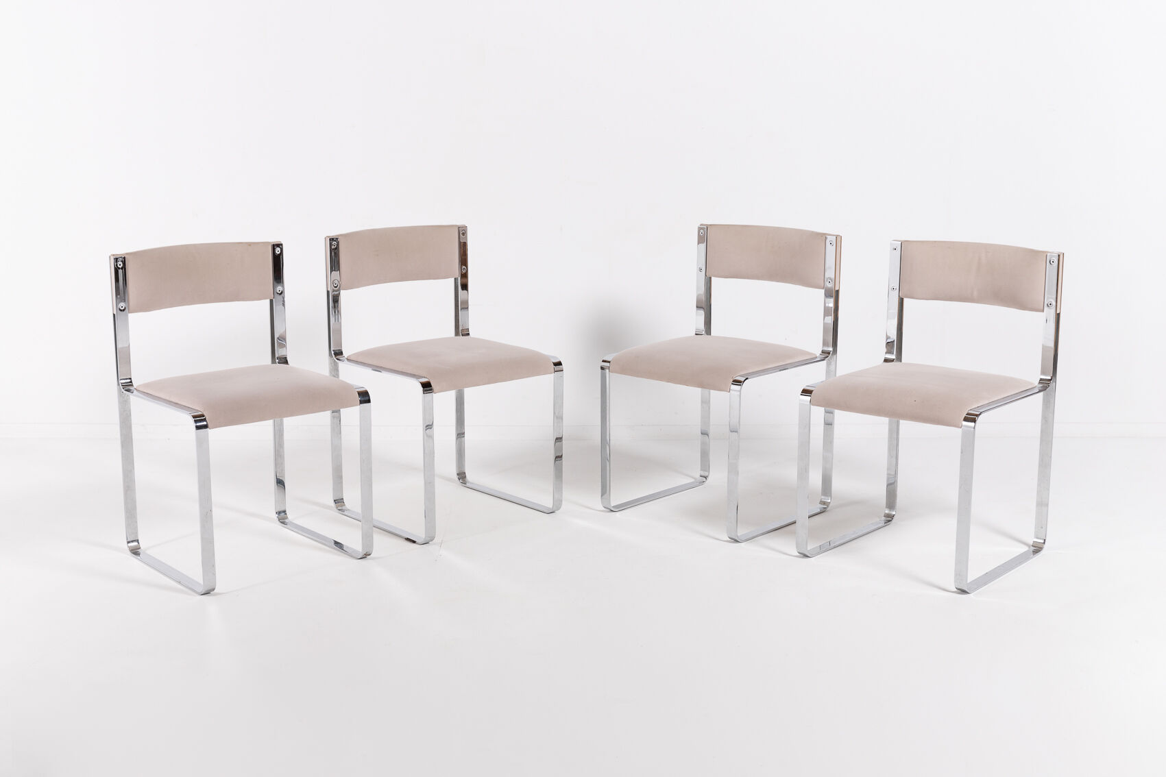 Set of 4 Italian dining chairs 1960