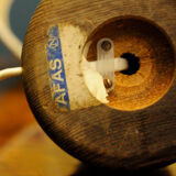 Sygnowana Drewniana Lampa AFAS