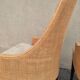 Canine rattan armchair