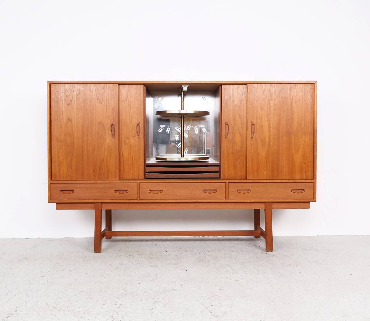 Vintage Danish Highboard with bar section, 1960s