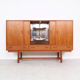 Vintage Danish Highboard with bar section, 1960s