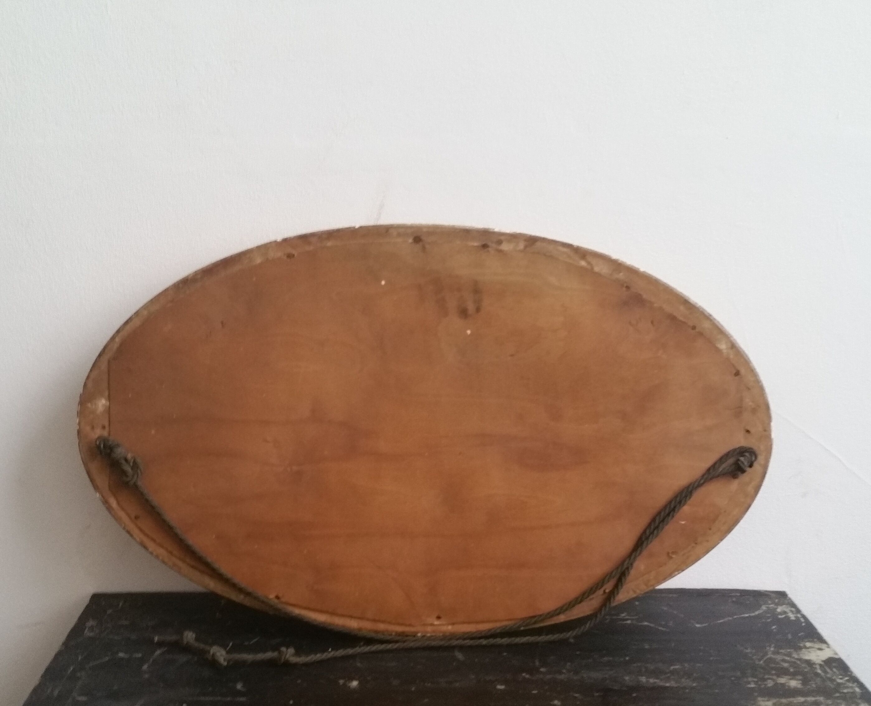 Beveled oval mirror 19th century 75x45cm